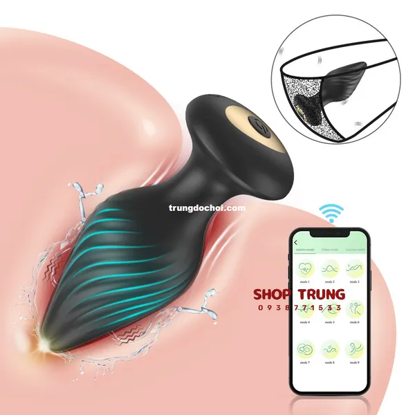 Đồ Chơi Dành Cho Lỗ Nhị Dạng Phích Cắm Điều Khiển Từ Xa Bằng App 