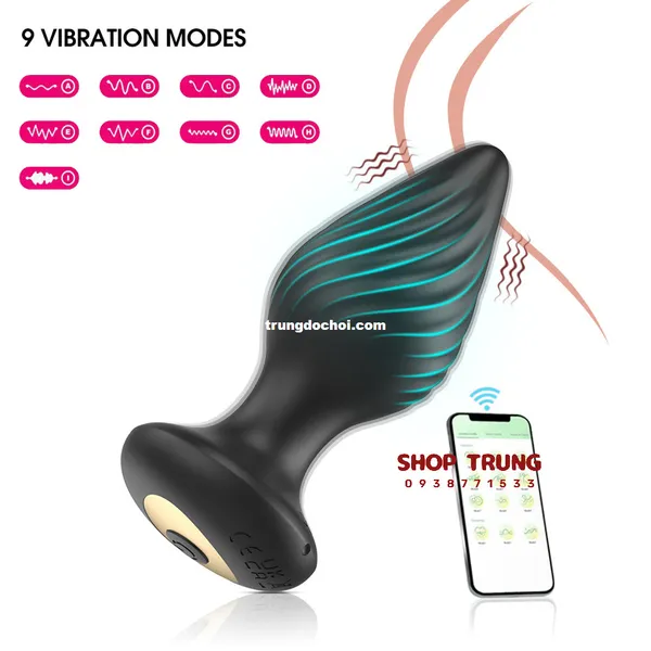 Đồ Chơi Dành Cho Lỗ Nhị Dạng Phích Cắm Điều Khiển Từ Xa Bằng App 