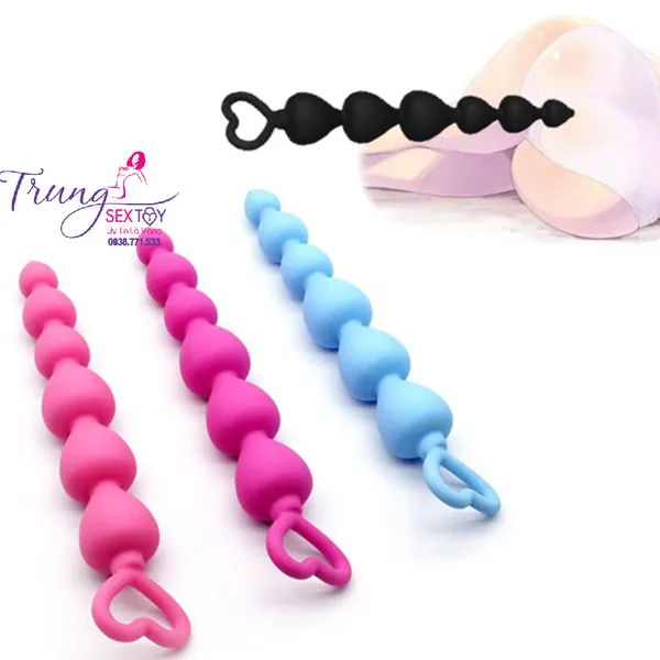 Chuỗi Hạt Trái Tim Kích Thích Hậu Môn Sướng Phê Tê Tái