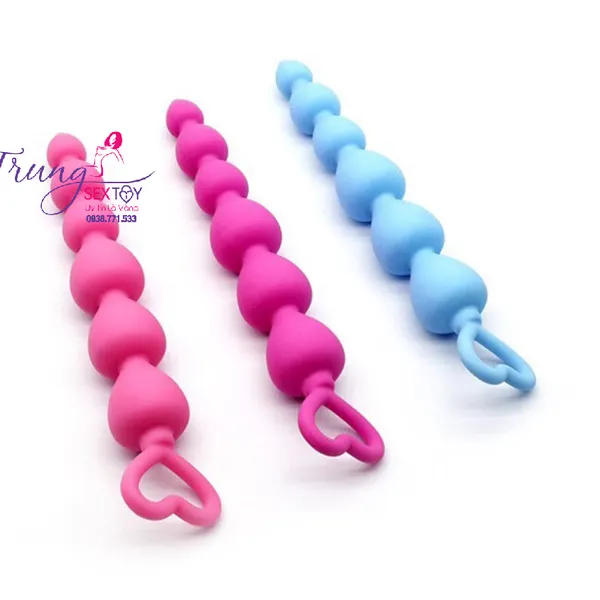 Chuỗi Hạt Trái Tim Kích Thích Hậu Môn Sướng Phê Tê Tái