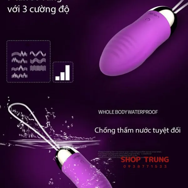 Trứng Rung Tình Yêu Điều Khiển Từ Xa Leten Surge Hàng Chính Hãng