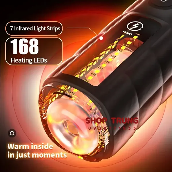 Máy thủ dâm Leten Zero Gravity Công Nghệ Piston Piston 550 SPM & Sưởi Ấm