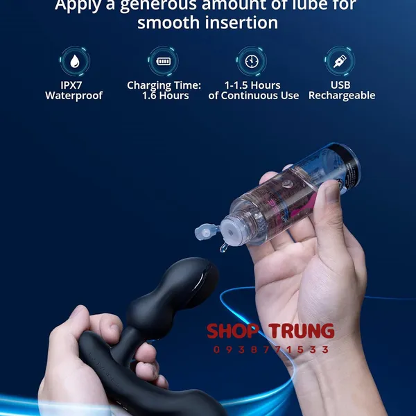 Lovense Edge 2 Máy Rung Hậu Môn Chạm Đỉnh Khoái Cảm