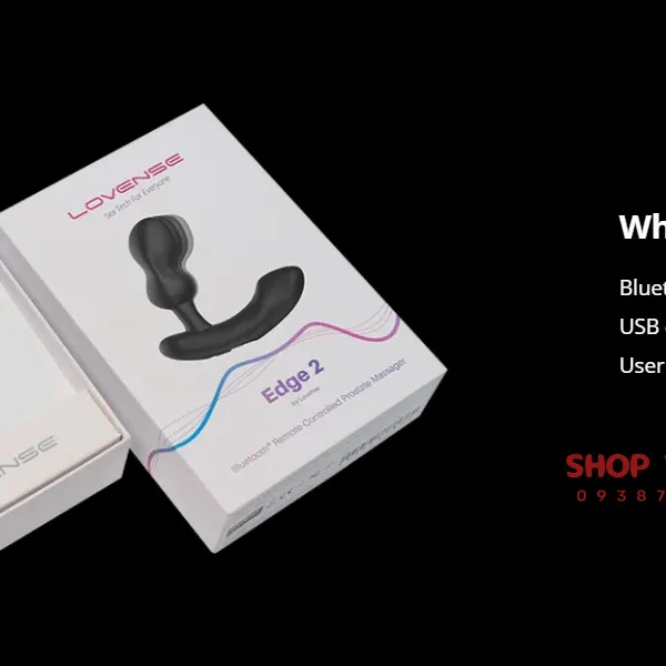 Lovense Edge 2 Máy Rung Hậu Môn Chạm Đỉnh Khoái Cảm