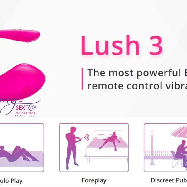 Trứng Rung Lush 3 Lovense Điều Khiển Bằng App Trên Phone