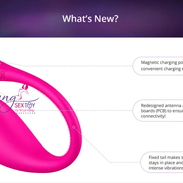 Trứng Rung Lush 3 Lovense Điều Khiển Bằng App Trên Phone