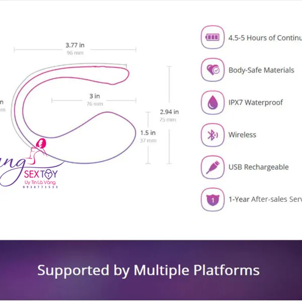 Trứng Rung Lush 3 Lovense Điều Khiển Bằng App Trên Phone