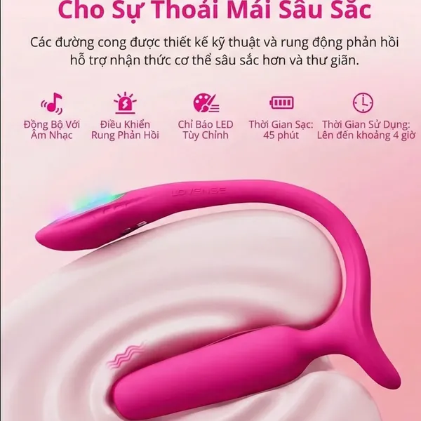 Lovense Lush Anal Plug Hậu Môn Rung Điều Khiển App Dành Cho Người Mới Bắt Đầu