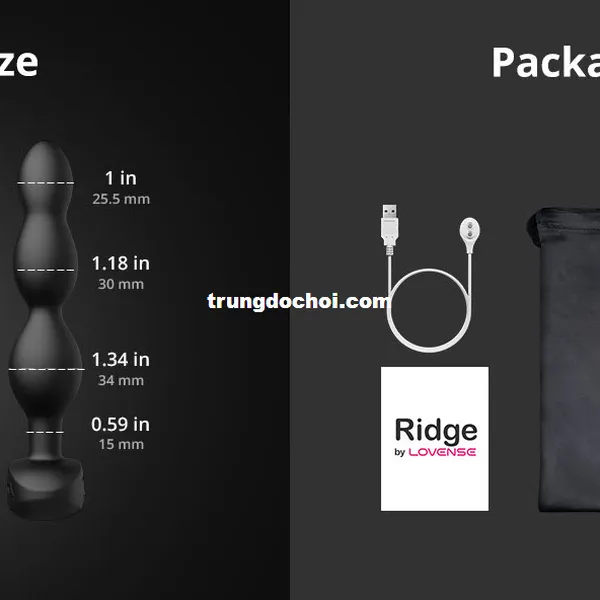 Lovense Ridge Máy Rung Hậu Môn Hàng Cao Cấp