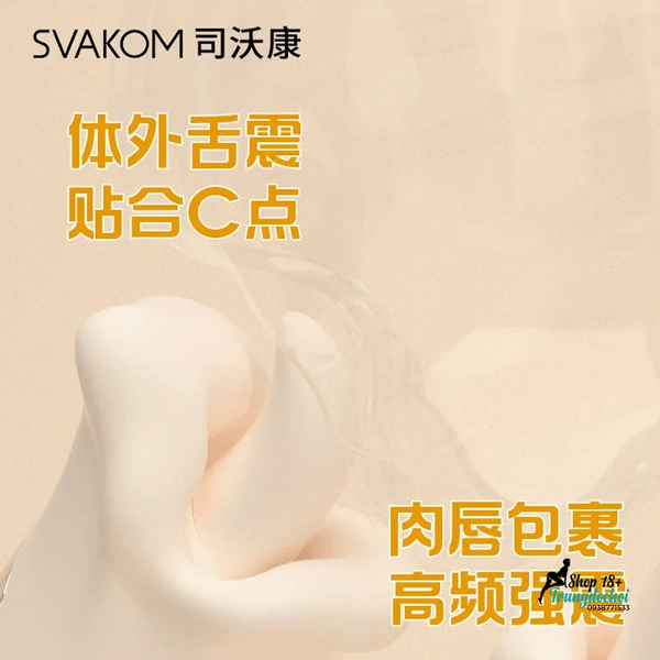 Máy Liếm Điểm G Và Âm Vật Svakom Licksy - Đầu Lưỡi Xoay 360°, Điều Khiển App