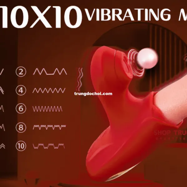 Lưỡi Rung Bú Mút 10 Chế Độ Kích Thích Điểm G