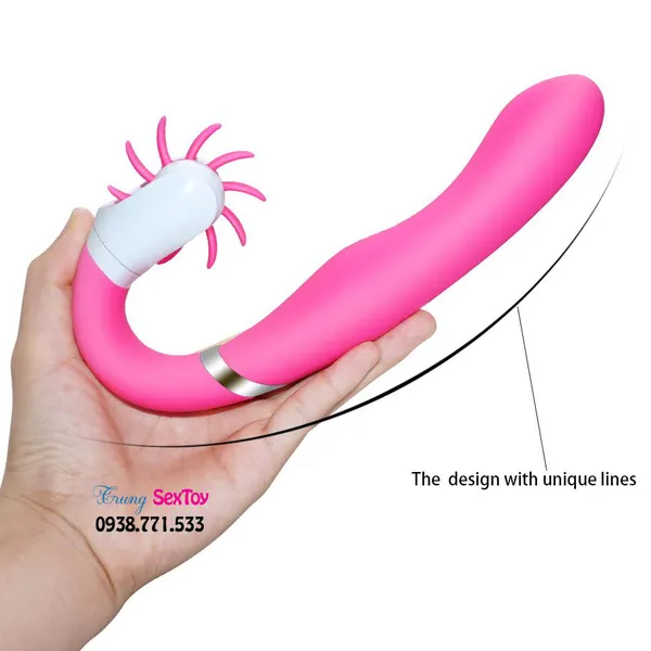Dương Vật Giả Kèm Lưỡi Rung 10 Chế Độ Dành Cho Nữ