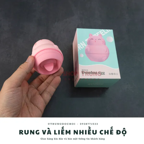 Lưỡi rung mini bé mèo 10 chế cực phê