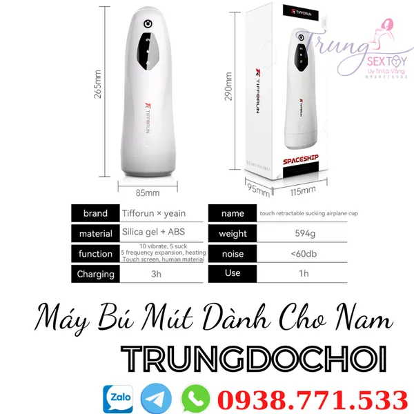 Máy bú mút tự động Tifforun Spaceship Automatic Stroker