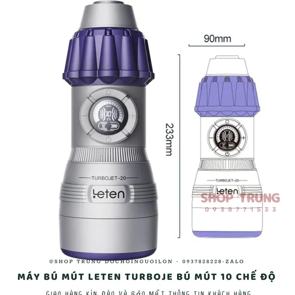 Máy bú mút Leten Turbojet -Trải nghiệm tuyệt vời cho nam giới