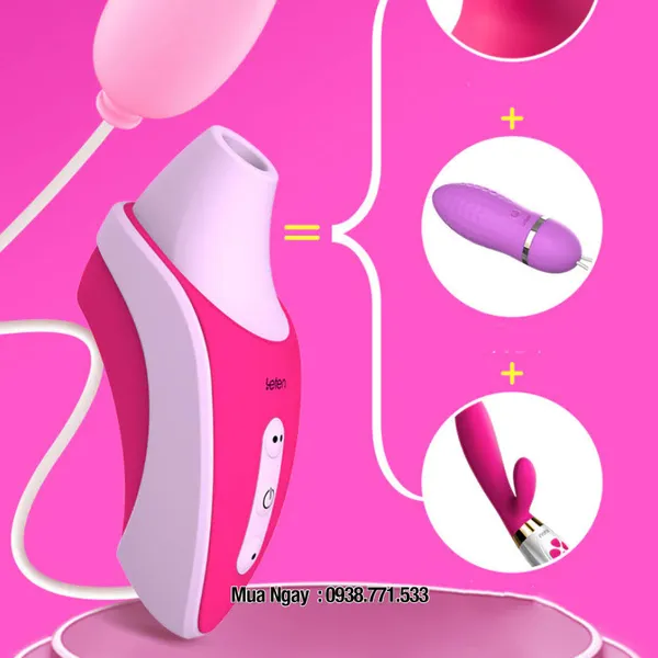 Cực phê với máy bú mút kèm trứng rung Leten