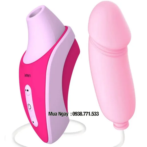 Cực phê với máy bú mút kèm trứng rung Leten