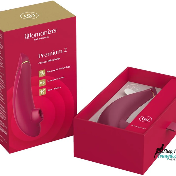 Máy Hút Âm Vật Womanizer Premium 2 Sóng Khí Pleasure Air, Cảm Biến Smart Silence