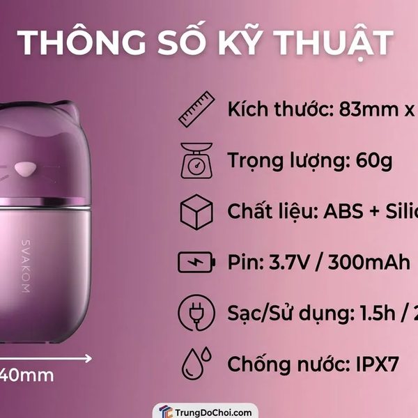 Máy Liếm Hút Âm Vật SVAKOM Klitty 10 Chế Độ Bú Liếm, Kết Nối App Thông Minh