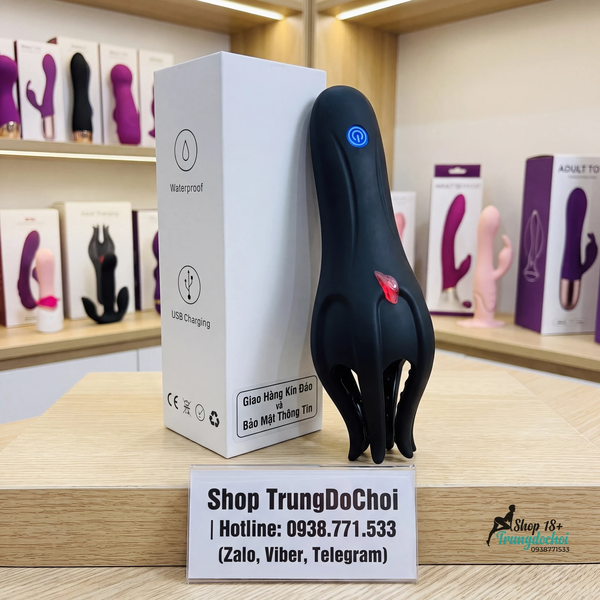 Máy Liếm Quy Đầu Endurelix Wave Lưỡi Silicone Chuyển Động Sóng, 10 Chế Độ