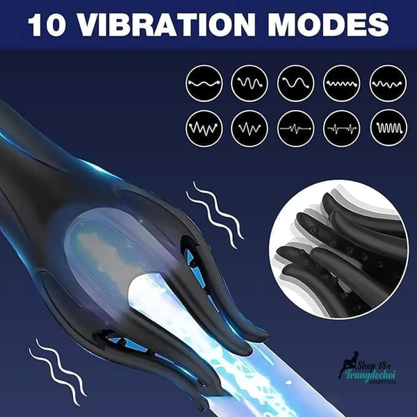 Máy Liếm Quy Đầu Endurelix Wave Lưỡi Silicone Chuyển Động Sóng, 10 Chế Độ