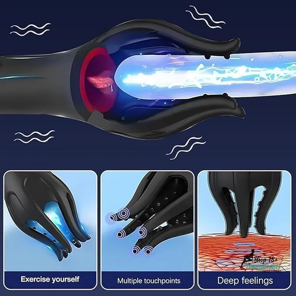 Máy Liếm Quy Đầu Endurelix Wave Lưỡi Silicone Chuyển Động Sóng, 10 Chế Độ