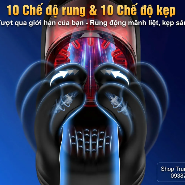 Máy Massage Nam INTOYOU Torky Rảnh Tay Động Cơ Kép Nén & Xoay