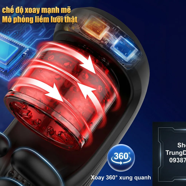 Máy Massage Nam INTOYOU Torky Rảnh Tay Động Cơ Kép Nén & Xoay