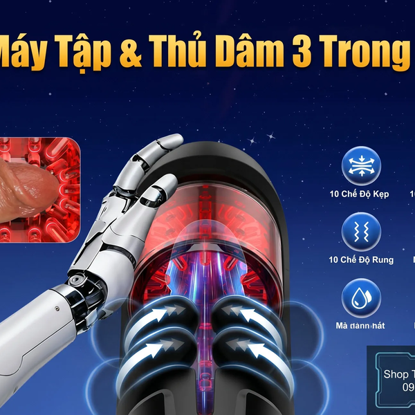 Máy Massage Nam INTOYOU Torky Rảnh Tay Động Cơ Kép Nén & Xoay