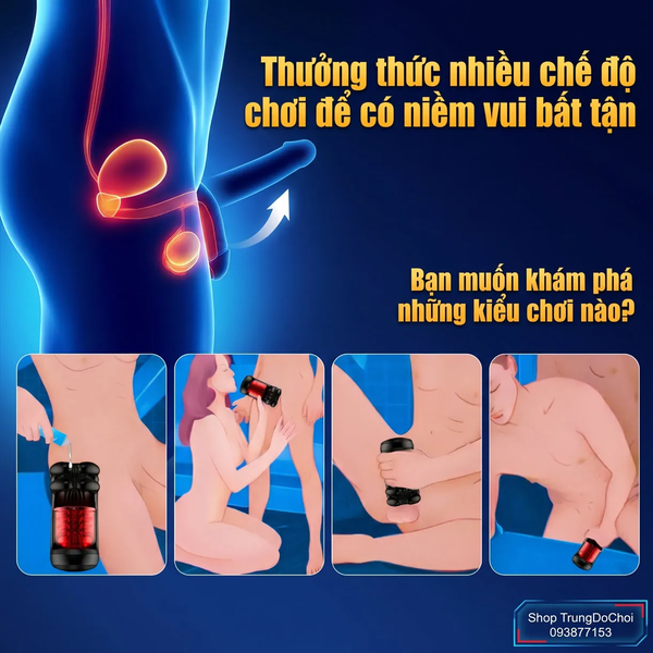 Máy Massage Nam INTOYOU Torky Rảnh Tay Động Cơ Kép Nén & Xoay