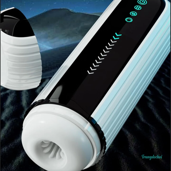 Máy Massage Dương Vật Tự Động Iris — 5 Tốc Độ Thụt, 10 Chế Độ Rung, Âm Thanh Riêng Qua Tai Nghe
