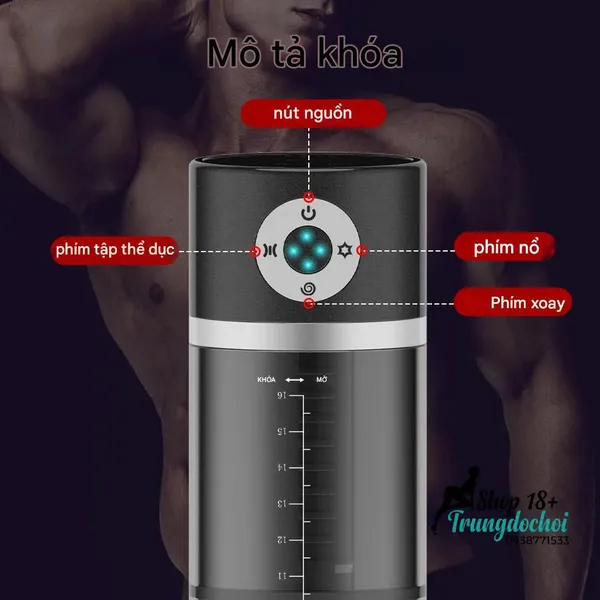 Máy Massage Dương Vật Yeain Man PowerUp 10 Chế Độ Hút Xoay Kép