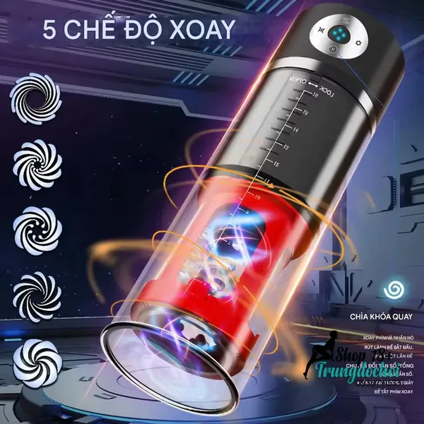 Máy Massage Dương Vật Yeain Man PowerUp 10 Chế Độ Hút Xoay Kép