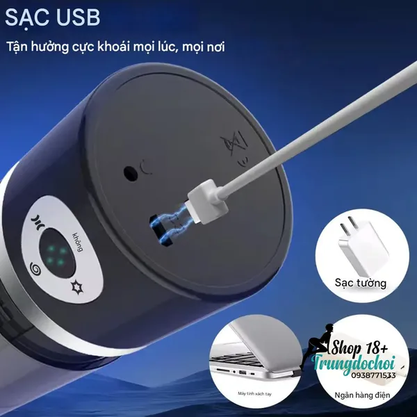 Máy Massage Dương Vật Yeain Man PowerUp 10 Chế Độ Hút Xoay Kép