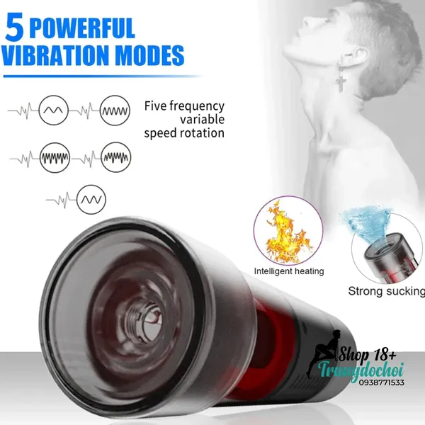 Máy Massage Dương Vật Yeain Man PowerUp 10 Chế Độ Hút Xoay Kép