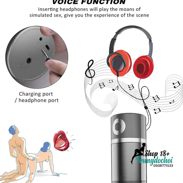 Máy Massage Dương Vật Yeain Man PowerUp 10 Chế Độ Hút Xoay Kép