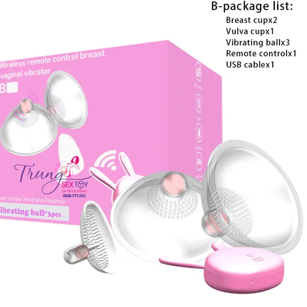 Matxa ngực điều khiển từ xa 10 chế độ rung cực mạnh