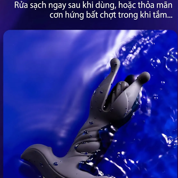 Máy Massage Tuyến Tiền Liệt Hoa Địa Ngục Đầu Nở 55mm, 9×9 Chế Độ, Remote Không Dây