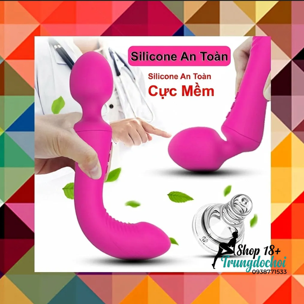 Chày Rung 2 Đầu Sparta 14 Chế Độ, Kích Thích Kép Điểm G, Hậu Môn Tối Cuối Tuần Không Cần Chọn