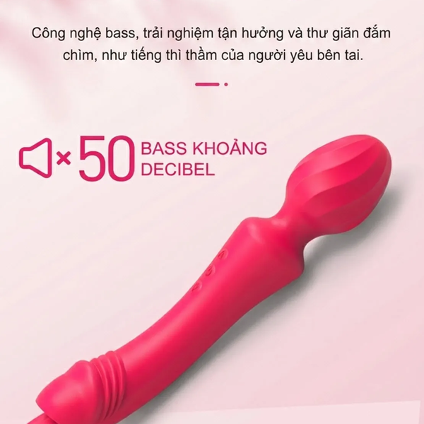 Máy Rung Liếm Akasi 2in1 Lưỡi Ngoáy Mô Phỏng Tự Nhiên Đầu Rung, 10 Chế Độ