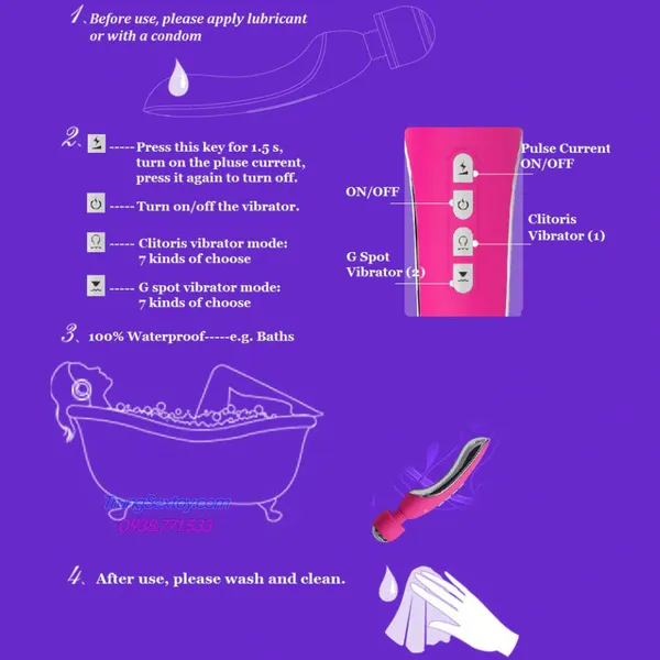 Máy massage Nalone Electro kích thích điểm G dành cho nữ