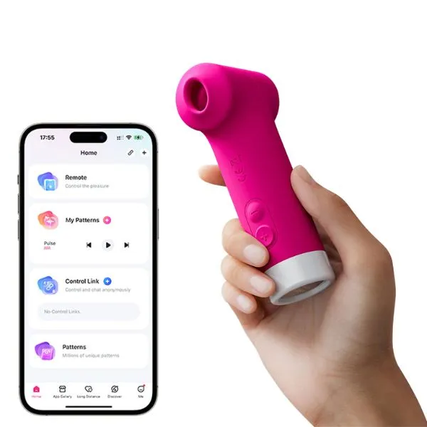 Lovense Fizz - Máy Hút Âm Vật TwinAir Kết Hợp Gõ Nhịp PulseSense