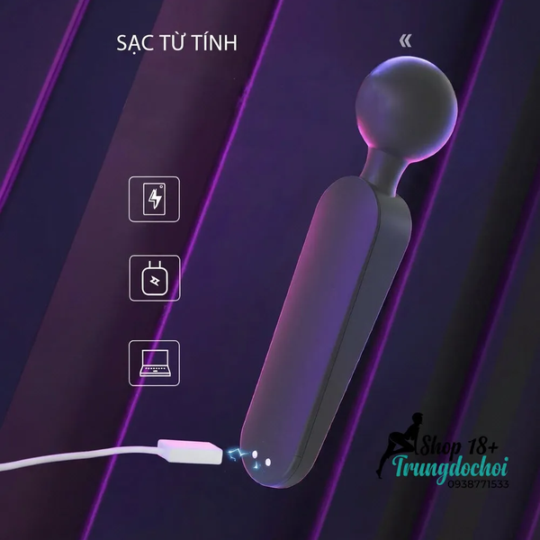 Máy Rung Ares Smart Vibrator Làm Ấm 42°C, Màn Hình LED Hơi Ấm Thật Sự Cho Tối Hai Người