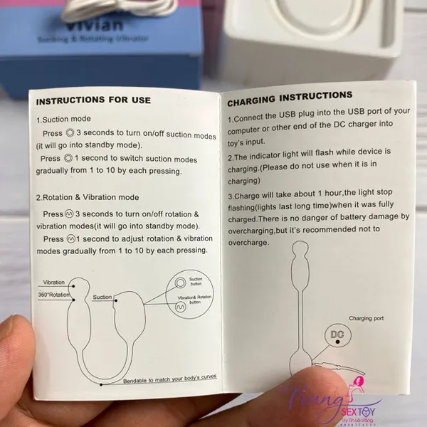 Máy rung 360 độ và bú mút cực mạnh dành cho các bạn nữ  