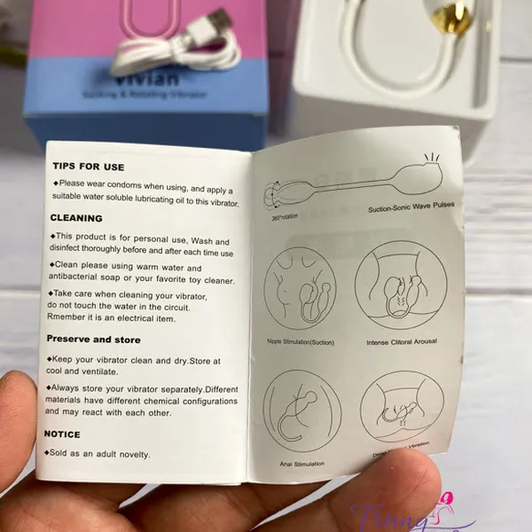 Máy rung 360 độ và bú mút cực mạnh dành cho các bạn nữ  