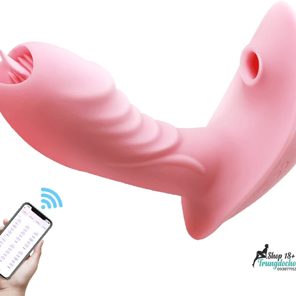 Máy Rung Đeo Butterfly — Hút & Liếm Âm Vật, Điều Khiển App Từ Xa