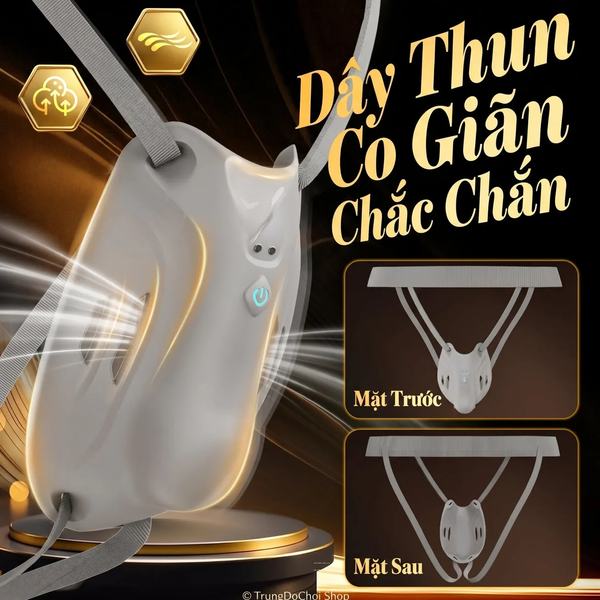 Máy Rung Đeo Quần Lót Nam Tăng Khối Phồng, 9 Chế Độ, Điều Khiển App
