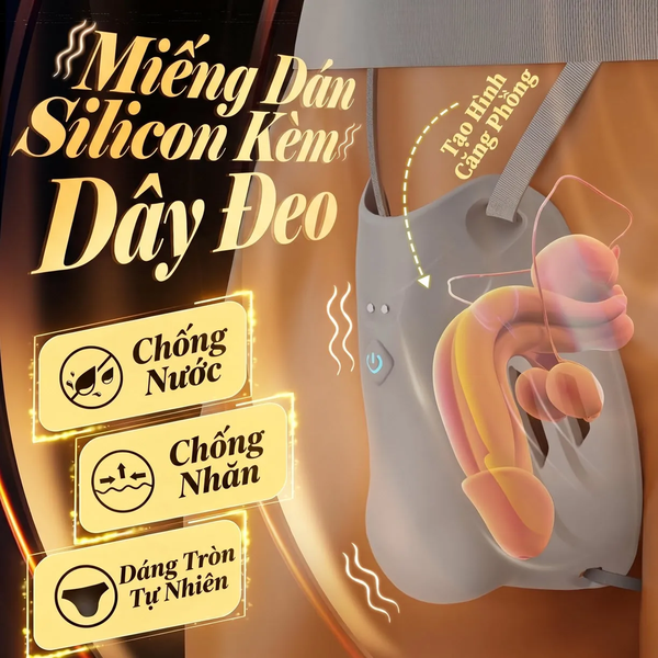 Máy Rung Đeo Quần Lót Nam Tăng Khối Phồng, 9 Chế Độ, Điều Khiển App