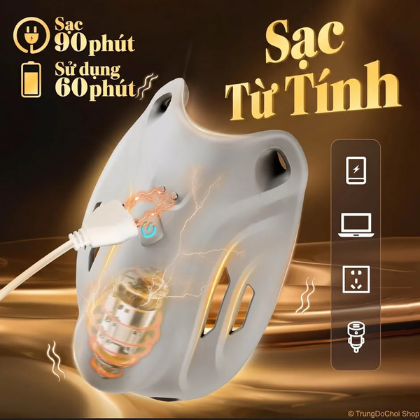 Máy Rung Đeo Quần Lót Nam Tăng Khối Phồng, 9 Chế Độ, Điều Khiển App