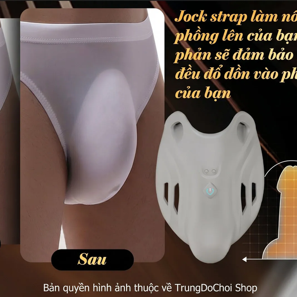 Máy Rung Đeo Quần Lót Nam Tăng Khối Phồng, 9 Chế Độ, Điều Khiển App